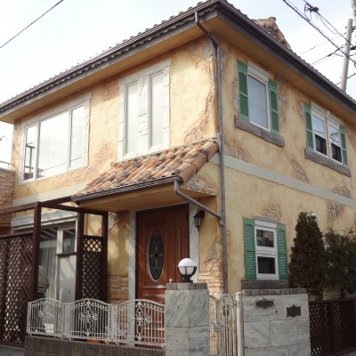 神奈川県藤沢市U様邸モルタル造形施行事例