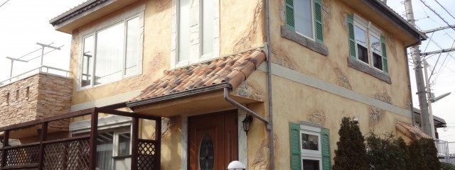 神奈川県藤沢市U様邸モルタル造形施行事例