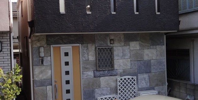 2015-05_練馬区_Ｈ様邸_モルタル造形＆外壁屋根塗装工事