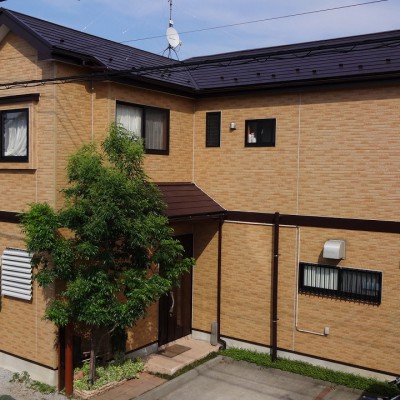 2015-05_日野市_Ｉ様邸_外壁屋根塗装工事_(サイディング クリヤー塗装)