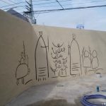 2017-08_海老名市_スペイン風建物_エージング塗装_モルタル造形