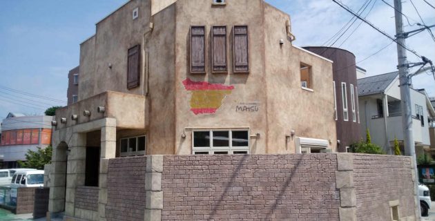 2017-08_海老名市_スペイン風建物_エージング塗装_モルタル造形