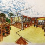 2017-12_千葉県_行徳市_コンパス幼保園_幼保園_エージング塗装_モルタル造形_特殊塗装